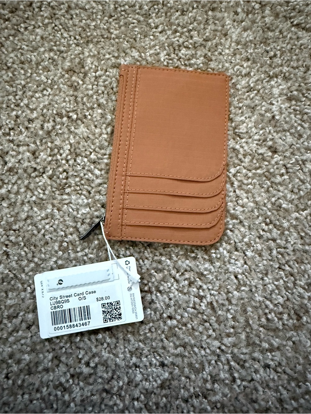 lululemon athletica City Street Card Case in tan